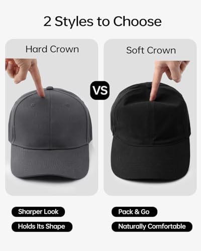 Gorra de béisbol XXL para hombre con respaldo cerrado miniatura 3