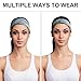 Palm Trees Beach Sea Ocean Sweatband Elastic Non-Slip Sports Headband Instant Cooling Moisture Wicking Quick Dry Sweatband Fashion Lightweight Breathable Headband
