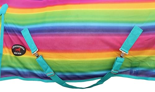 Image of Challenger Horse Equine Summer Scrim Sheet Fly Sheet Spring Airflow Mesh Serape 7351