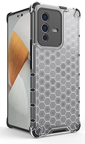 Image of Glasgow Back Case Cover Designed for Vivo V23 Pro 5G - Transparent
