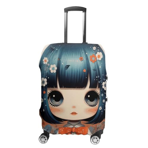 Anime Girl Pictures Luggage Cover Protector Anti-Scratch Suitcase Cover Washable Luggage Covers Fits 19-21 Inch Luggage