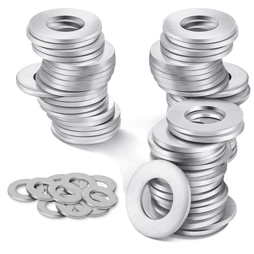 Eupdd 100 Rondelles Métal Inox M10×15×1mm Fixation en Acier Inoxydable pour Gonds de Porte et Charnières