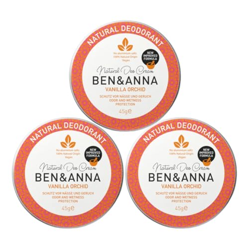BEN & ANNA Desodorante de vainilla Orchid, desodorante natural para hombre y mujer, crema desodorante contra la sudoración fuerte, vegano y cosmética natural, desodorante sólido sin aluminio, 1 unidad - imagen 7