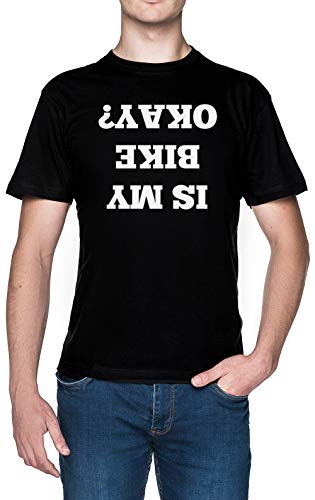 Capzy Is My Bike Okay Nero Uomo Maglietta Black Men's T-Shirt Tee