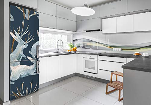 Película autoadhesiva Tulup de conejos vinilo lavable y protector para nevera 70x190 cm 3