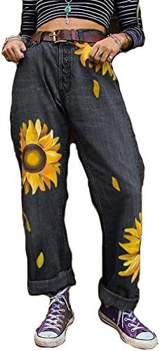 Sunflower Printed Casual Jeans for 