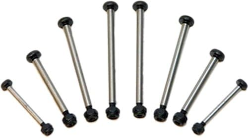 St Racing Concepts Polished Steel Lock-Nut Style Hinge-Pin Kit (Black)