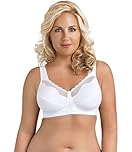 Exquisite Form Women's Cotton Soft Cup Bra 5100535 Full Coverage, White, 38DD