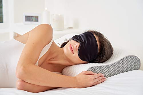 ComfyCozy Luxury Memory Foam Pillow And Silk Eye Mask | Orthopedic Support For Neck Shoulder Pain | Ergonomic Cervical… - Image 3