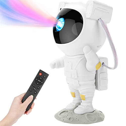 Sternenhimmel Projektor, Nachtlicht Kinderzimmer Sternenhimmel Dekoration Ästhetik, Tiktok Astronaut Projektor, Fernsteuerung und 360 ° Drehbarer Kopf, Schlafzimmerlicht, Spielzimmerdekoration Cover