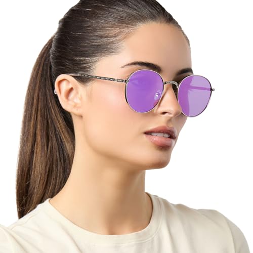 DIFF | Star Wars Mace Windu Round Sunglasses for Men and Women UV400 Protection, Space Oxidized Purple2