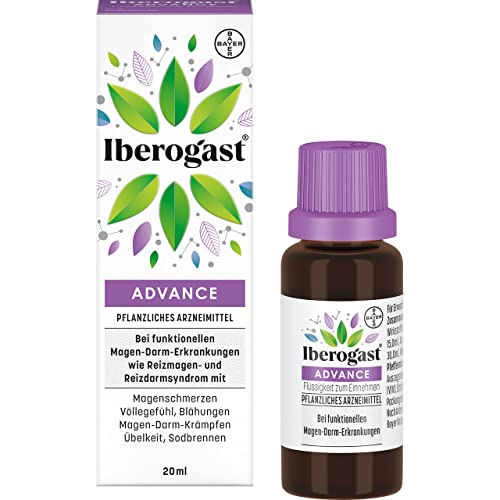 Iberogast ADVANCE | Nr. 1 bei verschiedenen Magen-Darm-Beschwerden: Blähungen Sodbrennen Übelkeit Völlegefühl | regelmäßige Beschwerden | 20ml