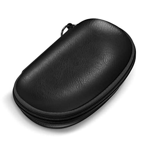 Fintie Sunglasses Case with Carabiner, Hard Shell Shockproof Sport Glasses Case Travel Zipper Eyeglasses Case, Black