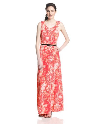 Star Vixen Women's Sleeveless Belted Maxi Dress