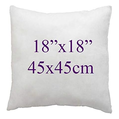 Pavla-Outlet Pack of 4 Extra Deep Filled 16x16 Inches Hotel Qullity Cushion Pads, Inners, Insert Fillers,Hollowfibre Cushion Pads (18" X 18") Cover
