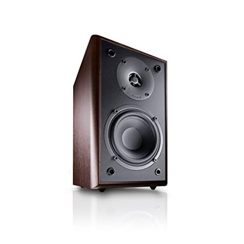 Magnat Monitor Supreme 102 I 1 Paar Regallautsprecher mit hoher Klangqualität I Passiv-Lautsprecherbox für anspruchsvollen HiFi-Sound, Farbe:Mocca