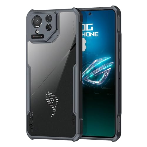Ltezixal Capa compatível com Asus Rog Phone 8 Pro, [à prova de quedas] [à prova de suor] [à prova de impressões digitais] Capa protetora para celular à prova de choque para Rog Phone 8 Pro, preta