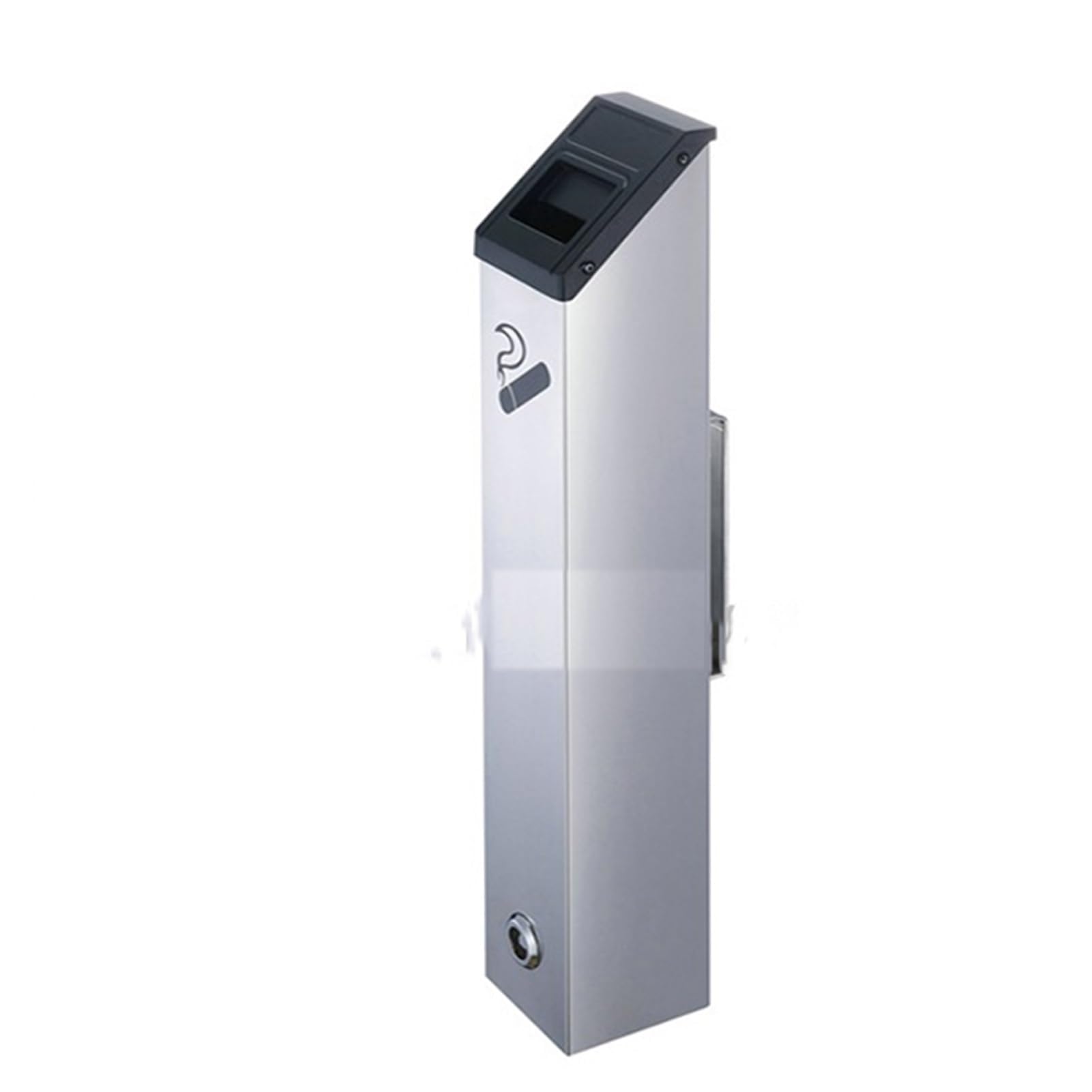 Wall Mounted Ashtray - Outside Smoking Box Lockable Cigarette Bin，Outdoor Standing Cigarette Butt Container, Bin Stainless Steel Ash Tray