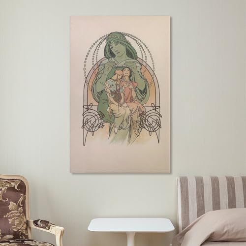 Impression sur toile Alphonse Mucha peinture poster premium