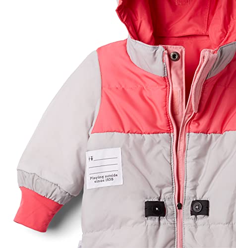 Columbia Youth Girls Buga II Suit, Bright Geranium/Pink Orchid, Large