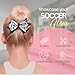 Sportybella - Soccer Hair Accessories Set: Adorable Black and White Soccer Ball Prints - Hair Bows, Ponytail Holders - Gift for Girls Soccer Enthusiasts