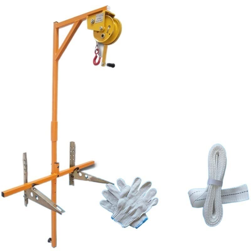 icVantA Air Conditioner Outdoor Unit Installation and Hoisting Winch, Self-Locking Winch Bracket, High-Altitude Disassembly Tool (Color : Only 3ph Split Bracket) (3ph Brackets+25m Winch)