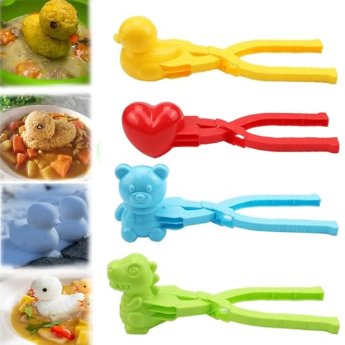Consejos para Comprar L molde los mejores 5. 41 Duck Mini Moldes Para Servir Arroz Con Figuras, Moldes Para El Arroz, For Rice Balls, Sushi (L)