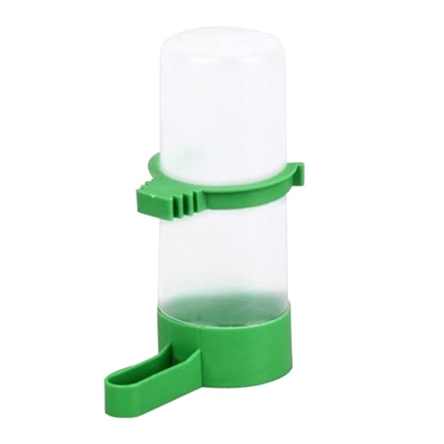 Foto 8 de 8 de ERZU pájaros - Botella agua para pájaros, contenedor para bebedero, dispensador agua, jaula para pájaros…