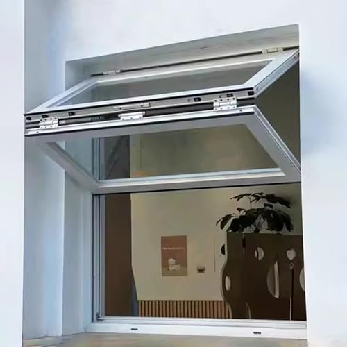 Ventana plegable de aluminio templado con diseño deslizante para cocinas y negocios