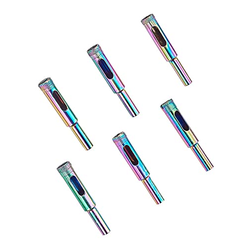 Brocas de diamante 6 piezas para azulejo y vidrio 10 mm miniatura 1