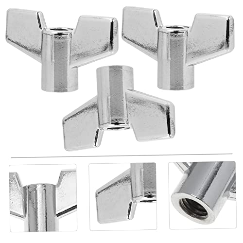 3 Pecas Porca De Tambor Ferramenta Partes De Instrumentos De Percussão Porcas De Montagem Rápida De