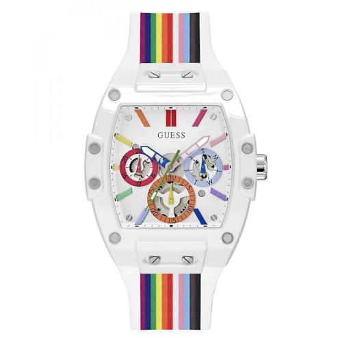 Image of Guess Men's GW0G Series| Analog Trend Watch| Polycarbonate Case| Silicone Bracelet | 50M Water Resistance