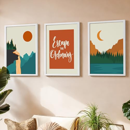 Image of NoWorries Wall paintings for living room - Wall decor illustration design wall paintings for home decoration (Theme-Minimalist) Set of 3 (Art-10, 13x19inch)