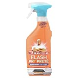 MR PROPRE - Spray Flash Proprete Degraissant + Nettoyant Produits D'Entretien Peps Mandarine 500Ml - le Lot De 4