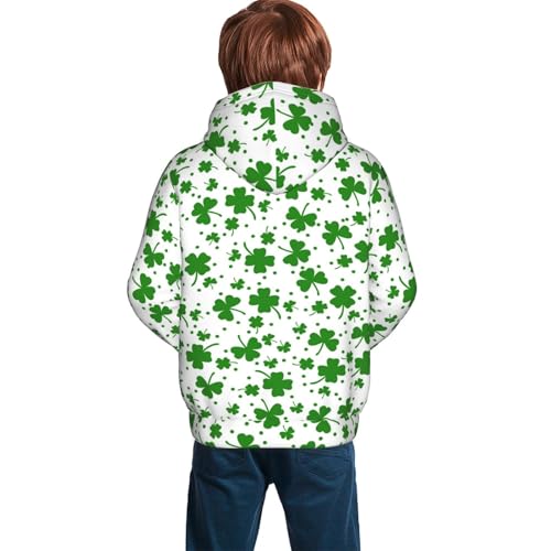 St Patrick's Day4 Kid Hoodies Boys Sweatshirts Girls Pullover with Pocket4