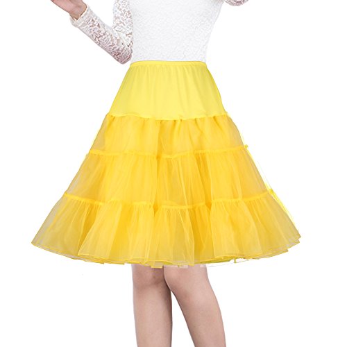 Image of Women's 50s Vintage Petticoat 26 inch Crinoline Rockabilly Tutu Skirt Slip S-3XL