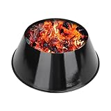 AJinTeby One-Piece Whirlpool Without Welding, BBQ Whirlpool for Weber Kettle 18'/22' Grills WSM Smoker, fits Kamado Joe, Big Joe, Charcoal Grill Accessories for L/XL Big Green Egg