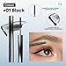 JUDYDOLL 3D Curling Eyelash Iron Mascara -Waterproof, Volumizing and Lengthening, Smudge-Proof, Clump-Free, Ultra Fine, Black & Brown Tubing Mascara, Classic & Upgraded Edition, Suitable for all Types