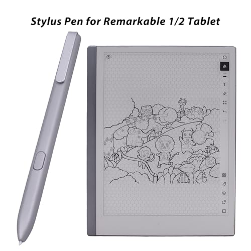 Image of Stylus Pen Compatible with Remarkable 2 /1 Tablet Notebook Pen, EMR Device Compatible, No Charging Needed, No Setup, No Built in Eraser, Silver