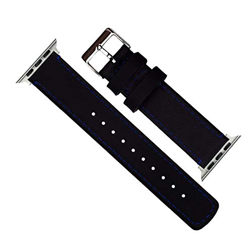 Image of BARTON WATCH BANDS - Top Grain Leather Watch Bands Compatible with Apple Watch Models - 1, 2, 3, 4, 5, 6, 7, 8, 9, 10, SE, Ultra & Ultra 2