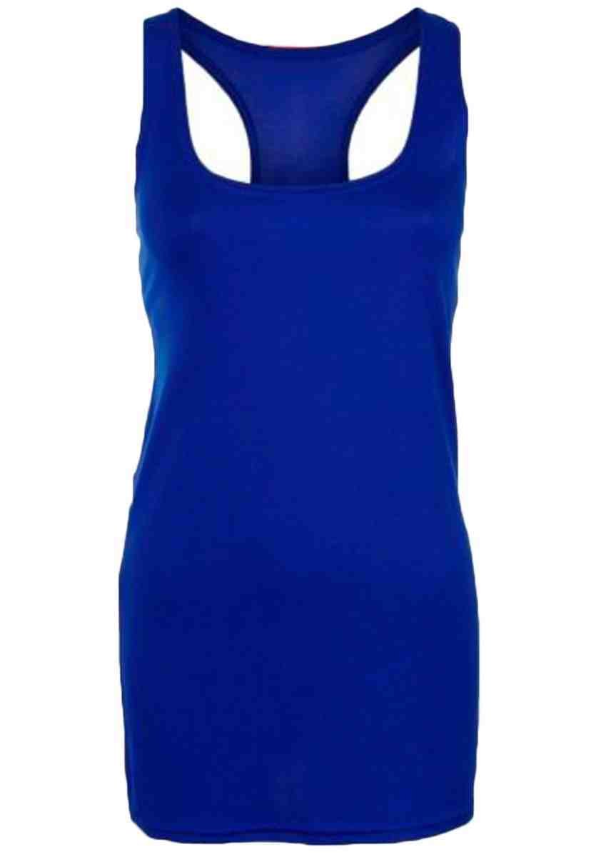 Comfiestyle Ladies Racer Back Vest Top. Royal