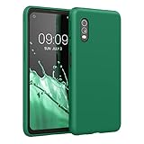 kwmobile Hülle kompatibel mit Samsung Galaxy Xcover Pro Hülle - weiches TPU Silikon Hülle - Cover geeignet für kabelloses Laden - Pixie Green