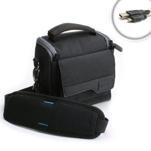 USA Gear Portable Fishfinder Carry Case with Shoulder Strap, Weatherproof Base, and Scratch-Resistant