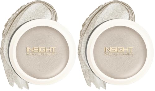 Image of INSIGHT Highlighter for Face & Body - Frosted Heart | Glitter Shimmer Makeup | Creamy, Lightweight, Easy to Blend, Long-Lasting Glow | 3.5g (Pack of 2)