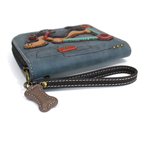 Image of CHALA Zip Around Wallet, Wristlet, 8 Credit Card Slots, Sturdy Pu Leather