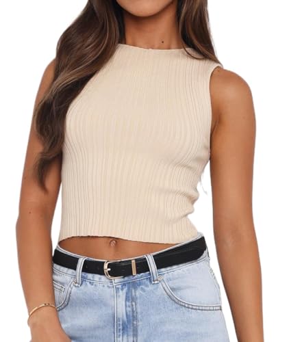 Débardeur côtelé femme pour un style casual en terrasse