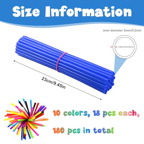 Image of DXMWWTP 180 PCS Spoke Skins Spoke Covers Plastic Bike Wheels Decorations Dirt Bike Rim Wraps Protector,10 Colors Bicycle Spoke Covers for Motocross Motorcycle Bicycle Wheelchair Accessories