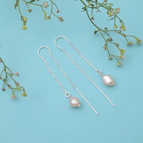 Image of OVANA 92.5 Sterling Silver Handmade Earrings | 925 Hallmarked | Classy and Beautiful | Elegant Design | Gift for Women and Girls | Gift For Her