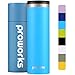 Proworks Tazza da viaggio da 500 ml, senza BPA, in acciaio inox, a tenuta stagna, per bevande calde e fredde, ideale per caffè – Tazza da caffè riutilizzabile, thermos isolato sotto vuoto, blu neon