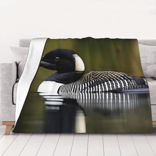 Couverture en flanelle oiseau Loon nature pour lit et canapé - 2